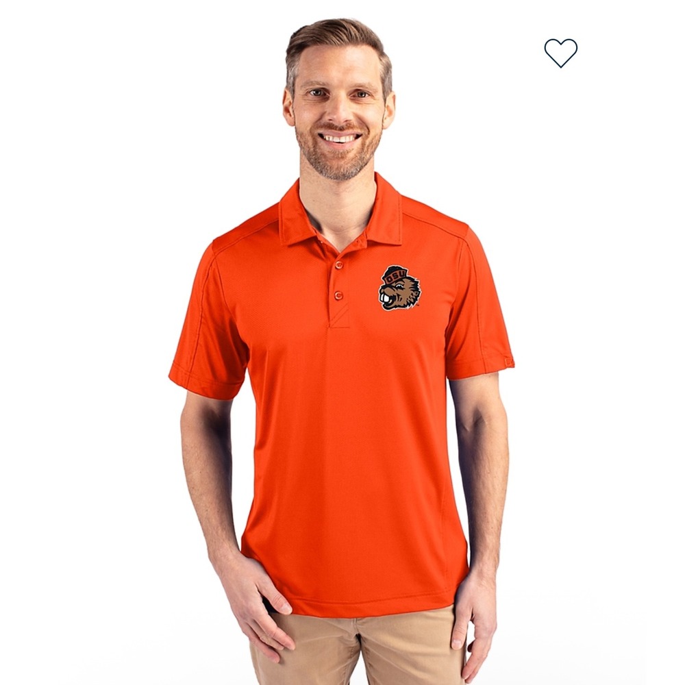 Oregon State‎ Beavers College Vault Cutter & Buck Mens  Polo